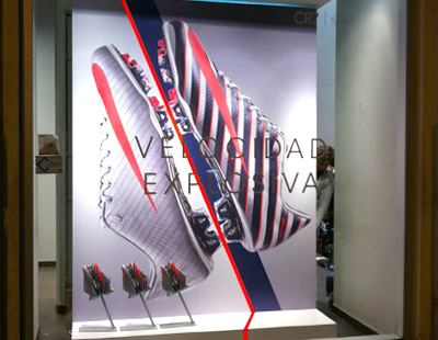 Decorado para escaparates de la marca Nike Decorado para escaparates de la marca Nike